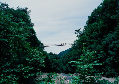 大山滝のつり橋